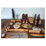 Handcrafted Wood Figurines and Boxes