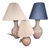 (3) Southwest Style Table Lamps