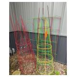 Metal Tomato Cages and Garden Supports