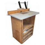 Router Table 32"x24"x36" Wood w/ Laminate Top