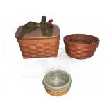 Longaberger Handmade Basket Trio