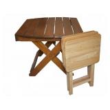 Wooden Folding Table and TV Table Set