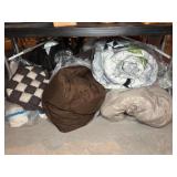 Assorted Bedding & Pillows