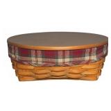Longaberger Basket with Lid and Divided Insert