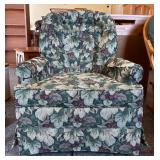 Floral Upholstered Armchair