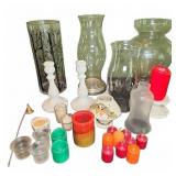 Candle Holders and Vases Lot