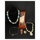 Jewelry Lot with Beaded Necklaces + More