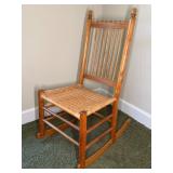 Woven Seat Rocking Chair, 16"x13.5"x30"