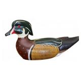 Randy Tull Carved Wood Duck Decoy, 14"L