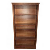 Wood Bookcase 33"x12"x64"