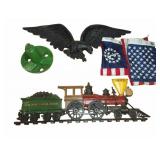 Decorative Cast Metal Plaques and Flags