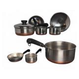 Revere Ware Stainless and Copper Cookware Set