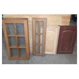 Wood and Glass Cabinet Doors
