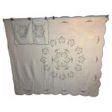 Embroidered Quilt w/ 2 Pillowcases, 112"x96"