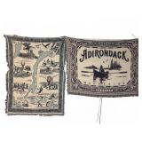 Adirondack Themed Woven Throw Blankets Set of 2