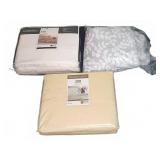 Three Full Size Sheet Sets, Assorted Materials