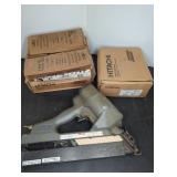 Senco SN325 Nailer with Partial Boxes of Nails