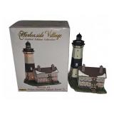 Porcelain Montauk Lighted House, Harborside