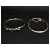 Two Sterling Silver Bracelets