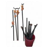 Pipe Clamps and Assorted Black Pipe