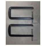 (2) 12-Inch Steel C-Clamps
