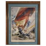"First Around" by Willard Bond, 24.25x32.75 Prin