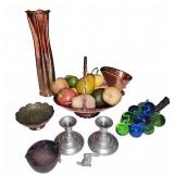 Metal and Glass Kitchen Decorative Lot