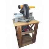 DeWalt DW706 12" Compound Miter Saw on stand