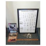 Framed Adirondack Track Chart, 27" x 39"