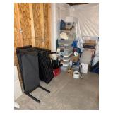 Plastic Shelving & Group of Totes