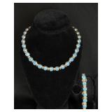 Sterling Silver Necklace and Bracelet Set