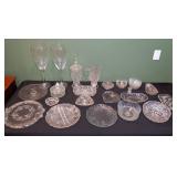 Vintage Clear Glassware Lot