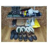 Winter boots,accessories and gear lot