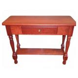 Wood Console Table with Drawer, 36"x14"x28"