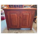 Handcrafted Wood Cabinet 40x14x32