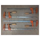 (4) Jorgensen 3718 Bar Clamps, 18-Inch