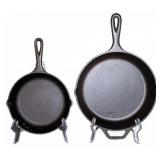 (2) Lodge Cast Iron Skillets