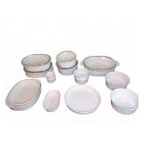 French white Bakeware Set, 15-Piece