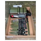Wüsthof Knife Set with Electric Sharpener