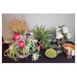Faux Floral Arrangements and Decor