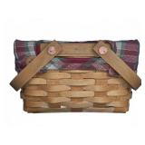 Longaberger Basket with Liner and Protector