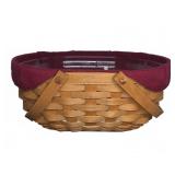 Longaberger Basket with Liner and Protector