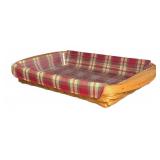 Longaberger Handwoven Basket with Liner 2002