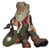 Ducks Unlimited Santa & Goose Figure