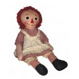 Cloth Raggedy Ann Style Doll with Red Yarn Hair