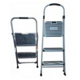 Werner and Cosco Steel Step Stools, 2 Pieces
