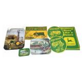 John Deere Metal Trays and Advertising Signs