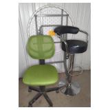 Plastic Folding Table, Stool and Office Chair