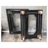 (2) 22"x30" Plastic Dolly Rollers
