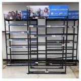 (3) Metal Wire Display Racks 51"x20"x84"